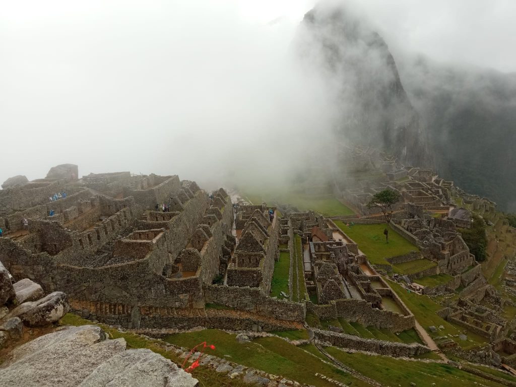 Machu Picchu during the months of October and April