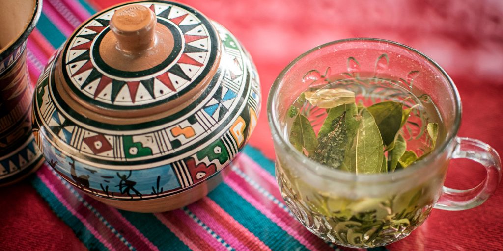 Coca tea, or "mate de coca" in Spanish, helps with altitude sickness