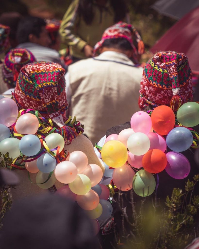 Carnival celebration in the month of February in Cusco