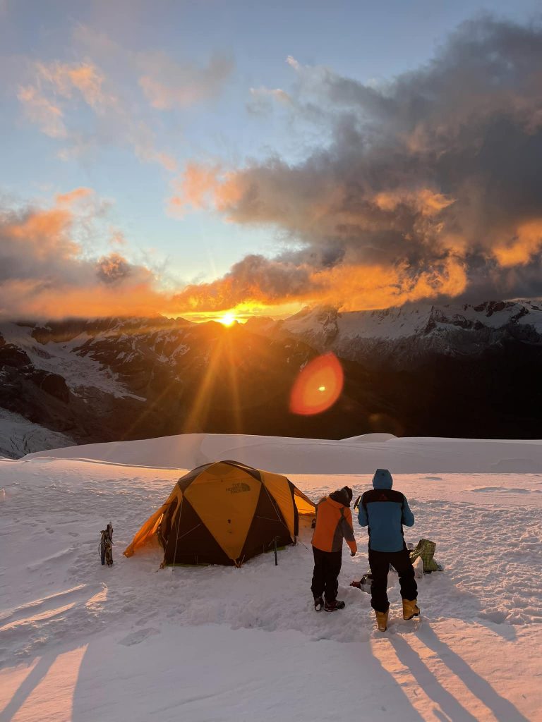 campamentos en la nieve en Perú