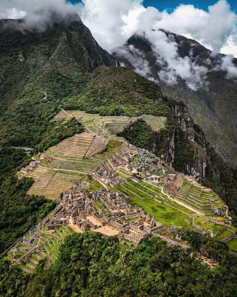 ciudadela inca de machu picchu, en la region de cusco, construccion inca