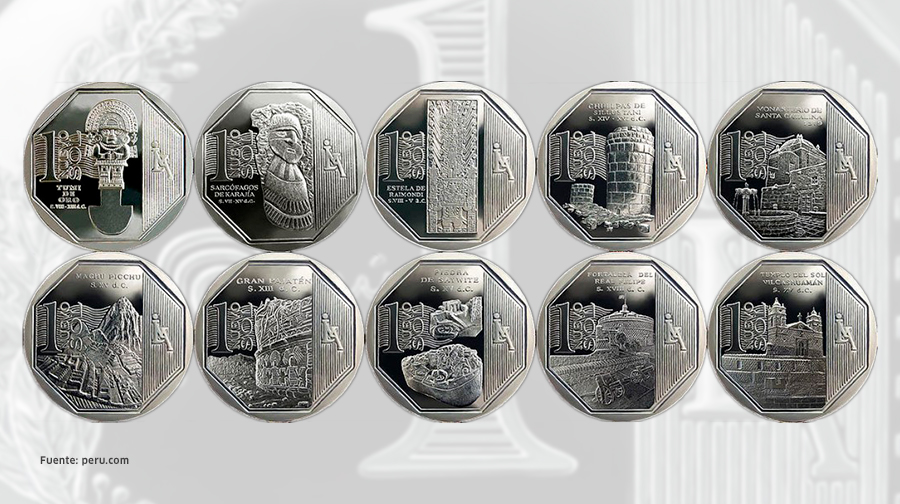 monedas de color plata