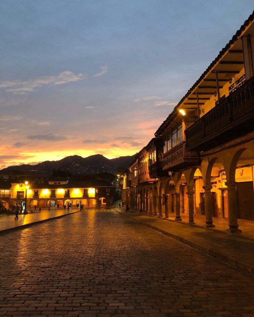 Plaza de armas de la ciudad del Cusco