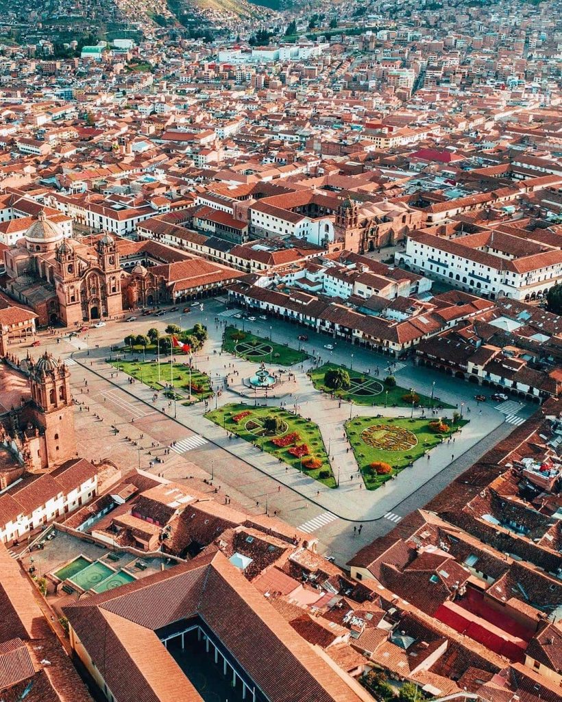 Plaza de armas de la ciudad del Cusco