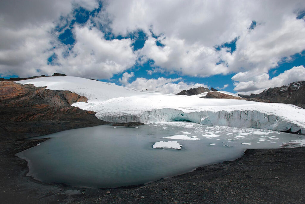 Deshielo del glaciar Quelccaya