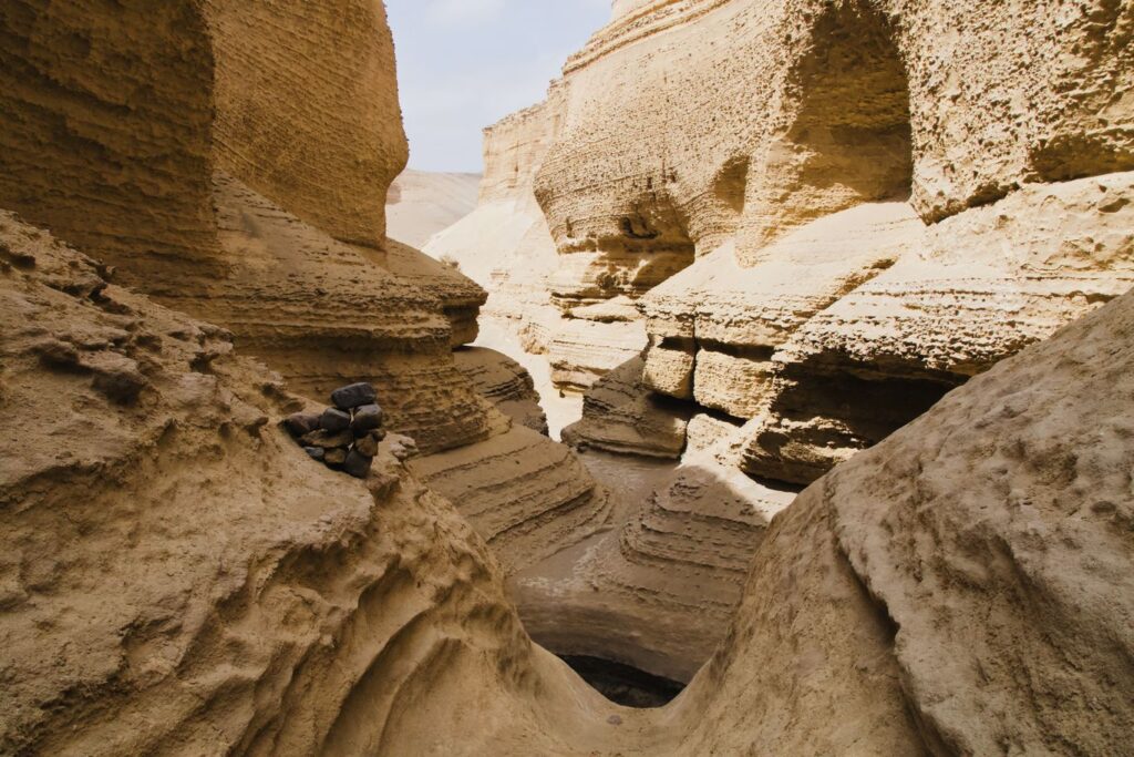 capas sedimentarias del cañón de los perdidos