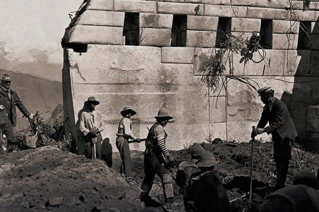 excavaciones en Machu Picchu