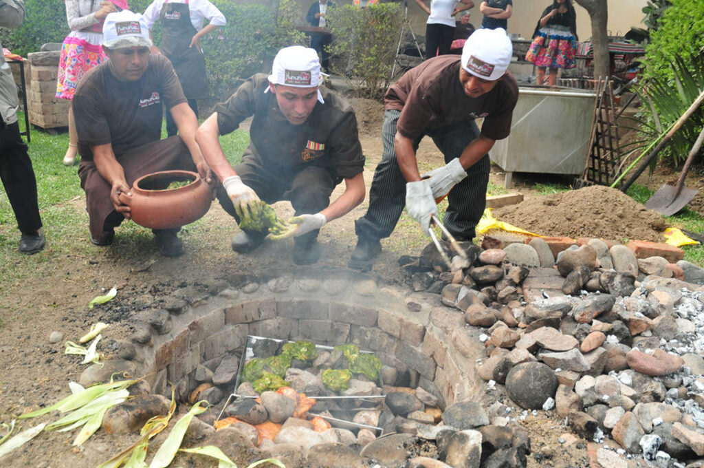 Horno de piedras para Pachamanca