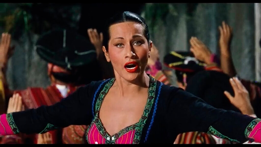 Yma Sumac en la pelicula Secret of the Incas