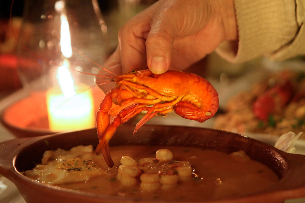 Antecesor del chupe de camarones