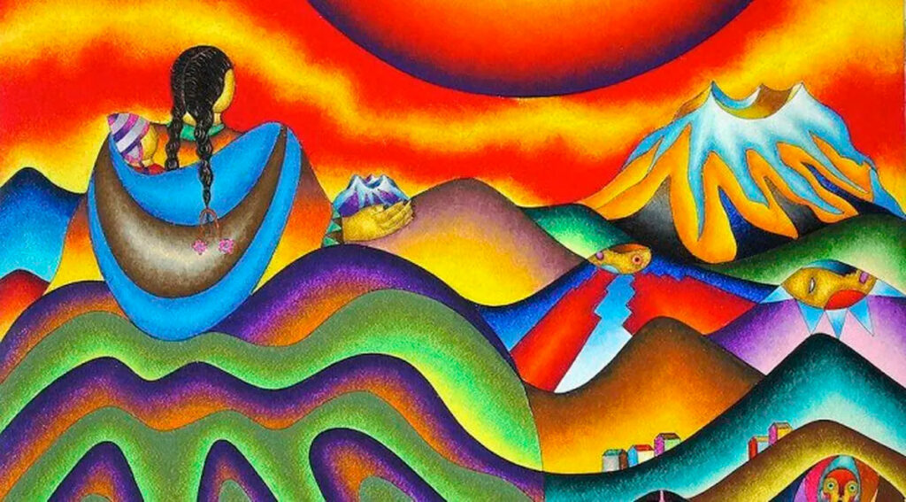 Pachamama o madre tierra, diosa de la abundancia y protectora de las comunidades de los andes peruanos