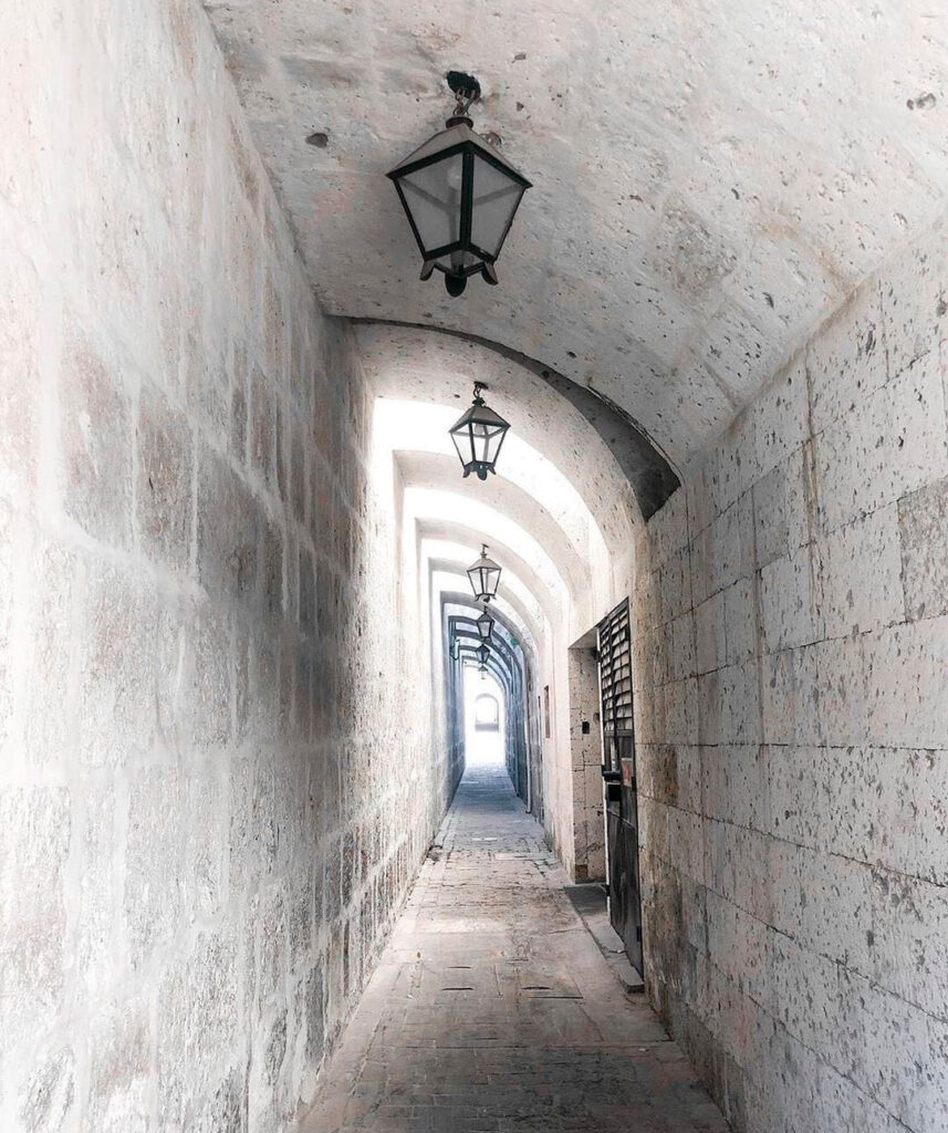 Pasaje de la pólvora en la ciudad de Arequipa