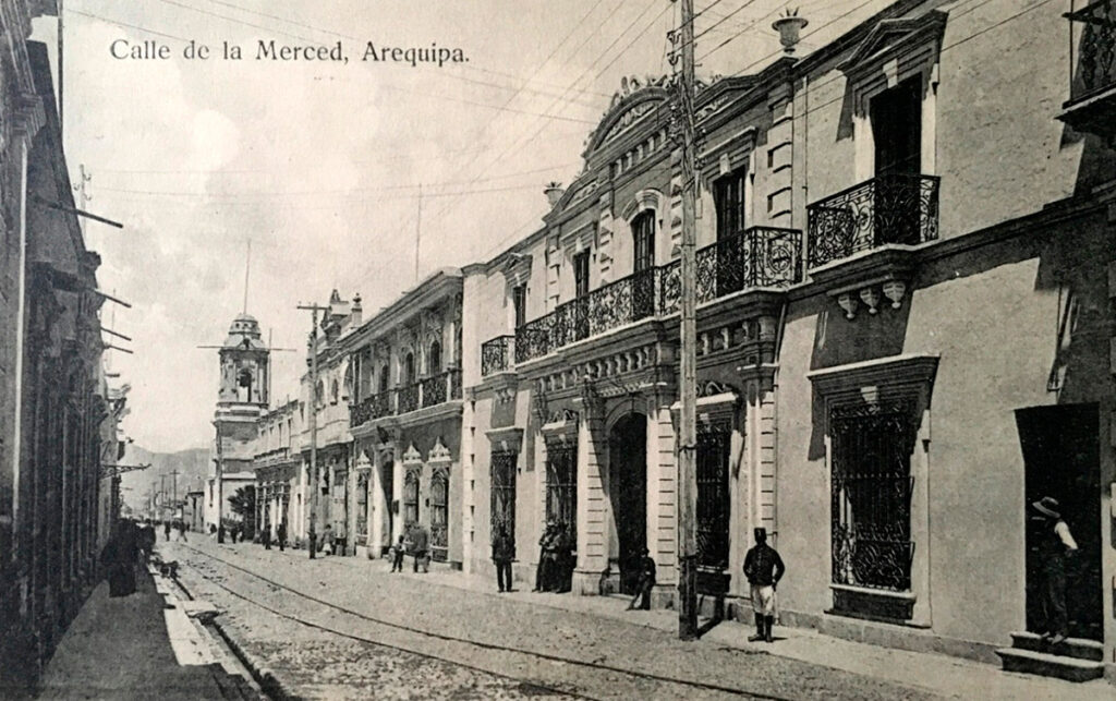 Calle la merced hacia el año 1910