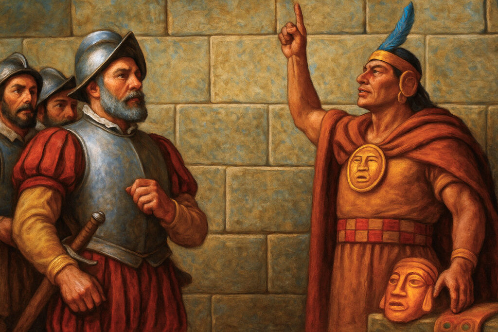 El rescate de Atahualpa para ser librado de prisión