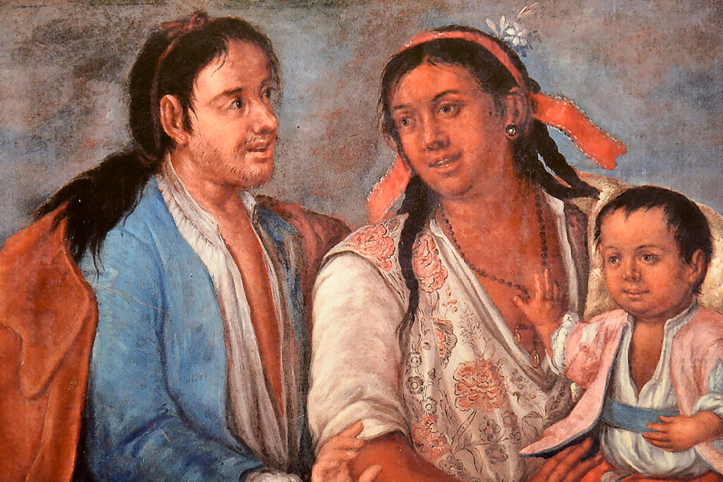 Cuadro sobre los padres del Inca Garcilaso de la Vega: Sebastián Garcilaso y Chimpu Ocllo