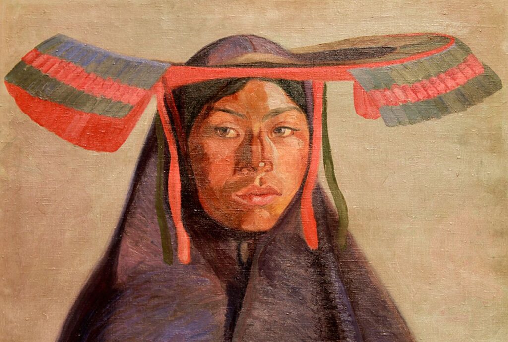 Cuadro de Mujer pintado por el artista peruano josé sabogal