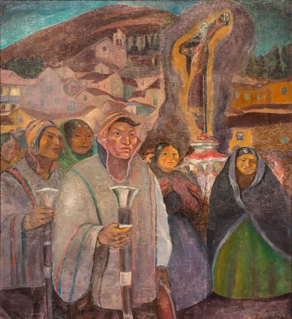 Cuadro de José Sabogal "La procesión del señor de los temblores"