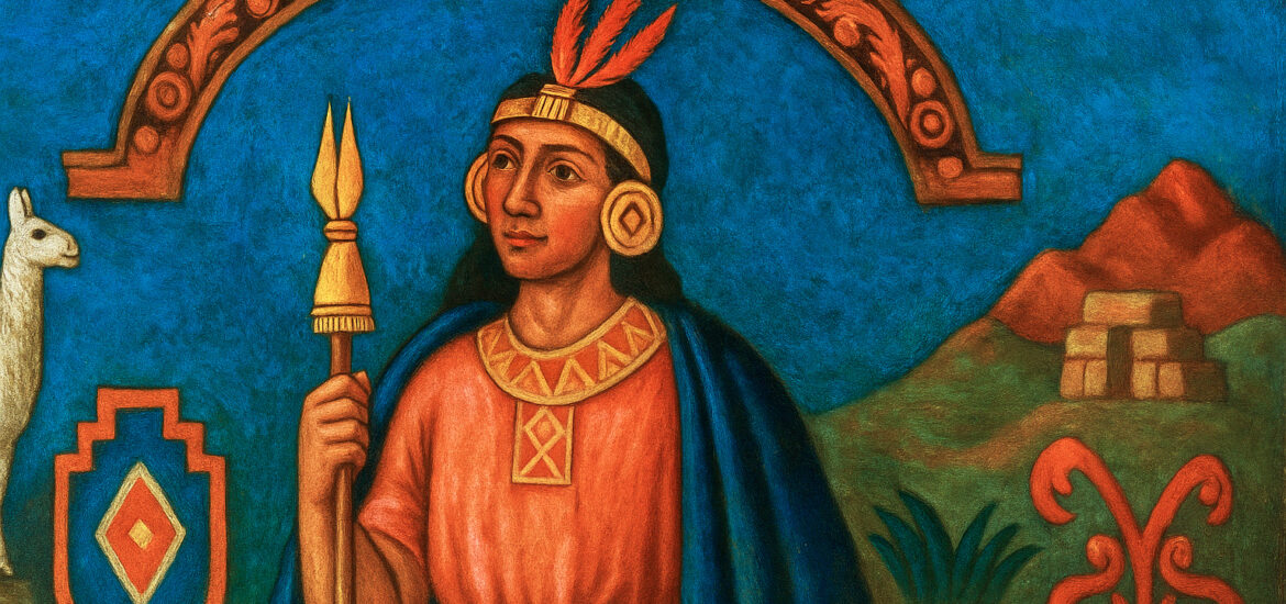 Representación artística del Inca Lloque Yupanqui, gobernante del Tahuantinsuyo